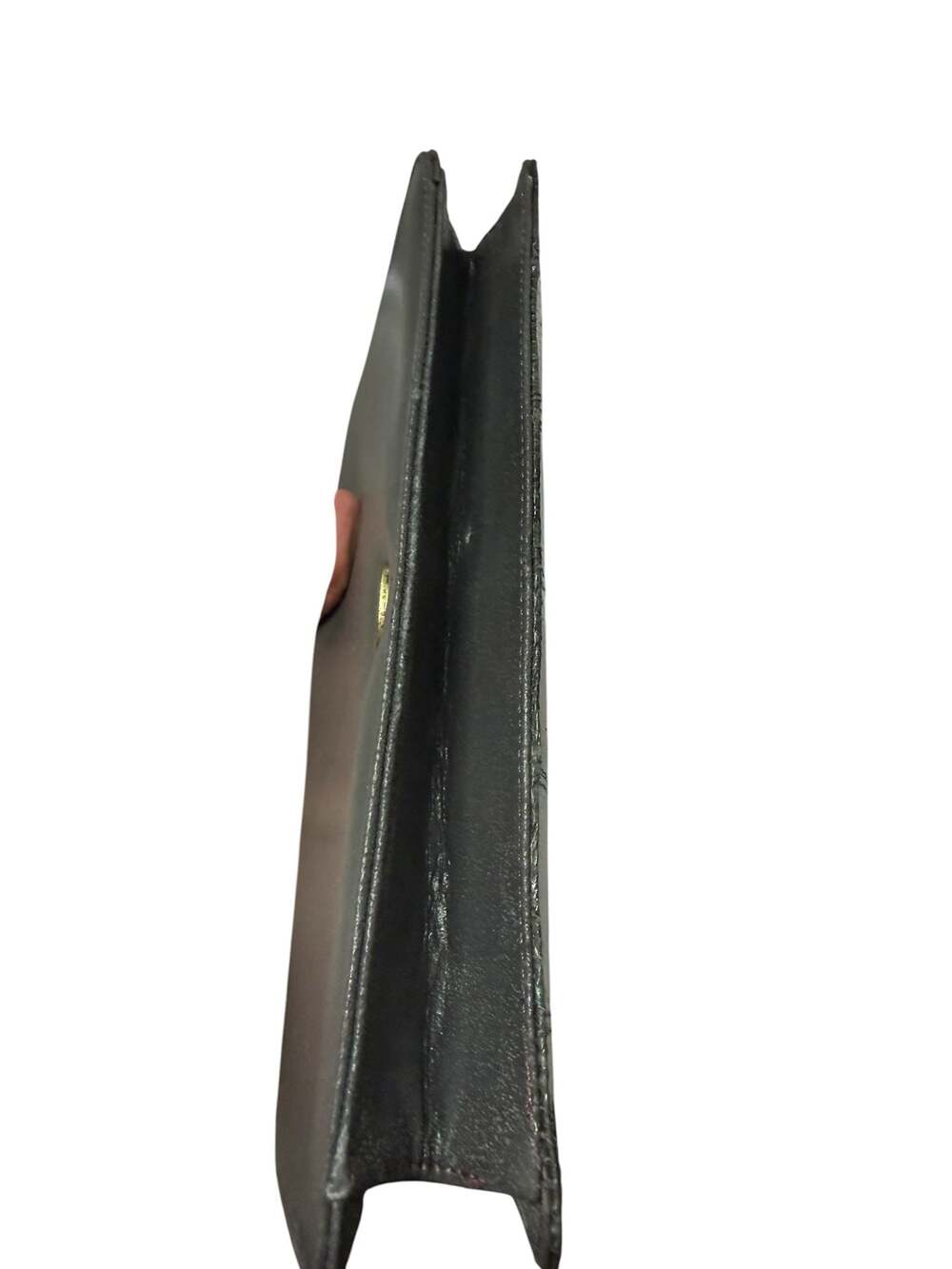 Vintage Etienne Aigner Snakeskin Print Convertible Clutch Crossbody Bag - Picture 8 of 11